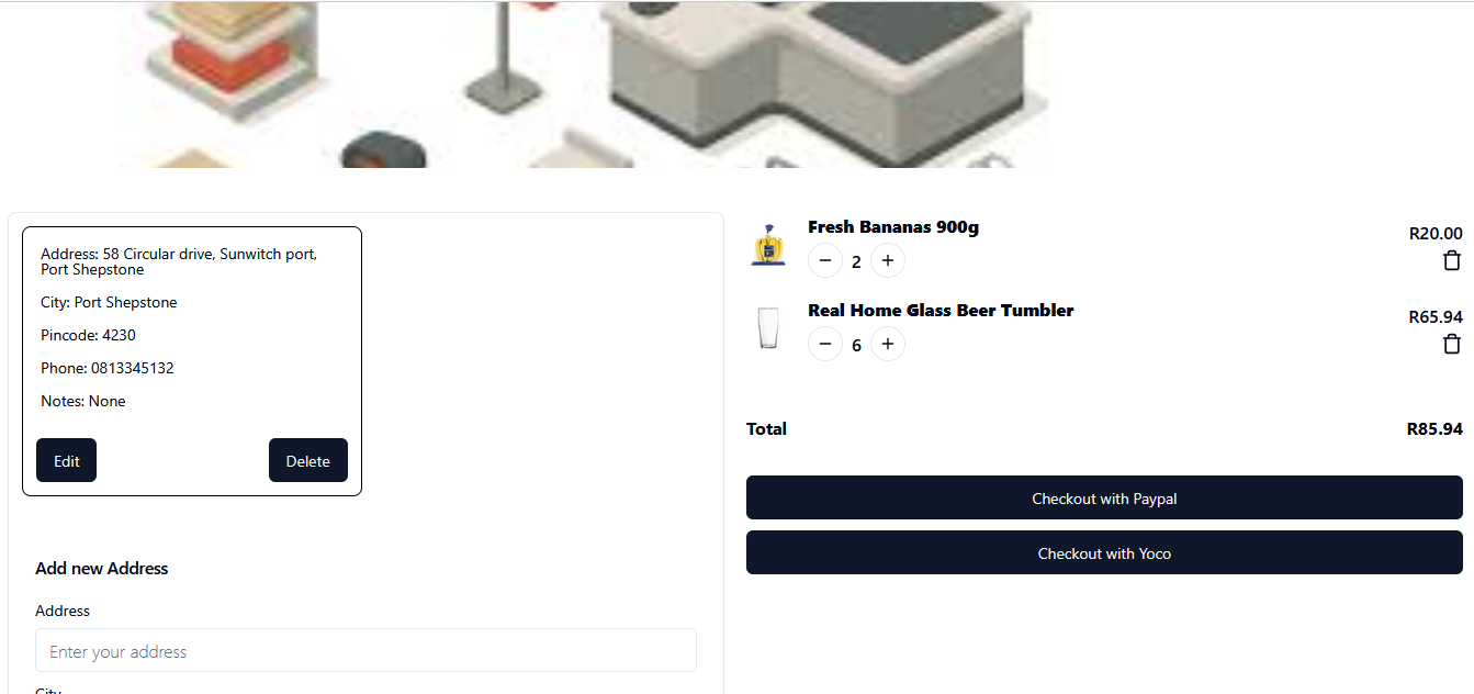 E-commerce checkout